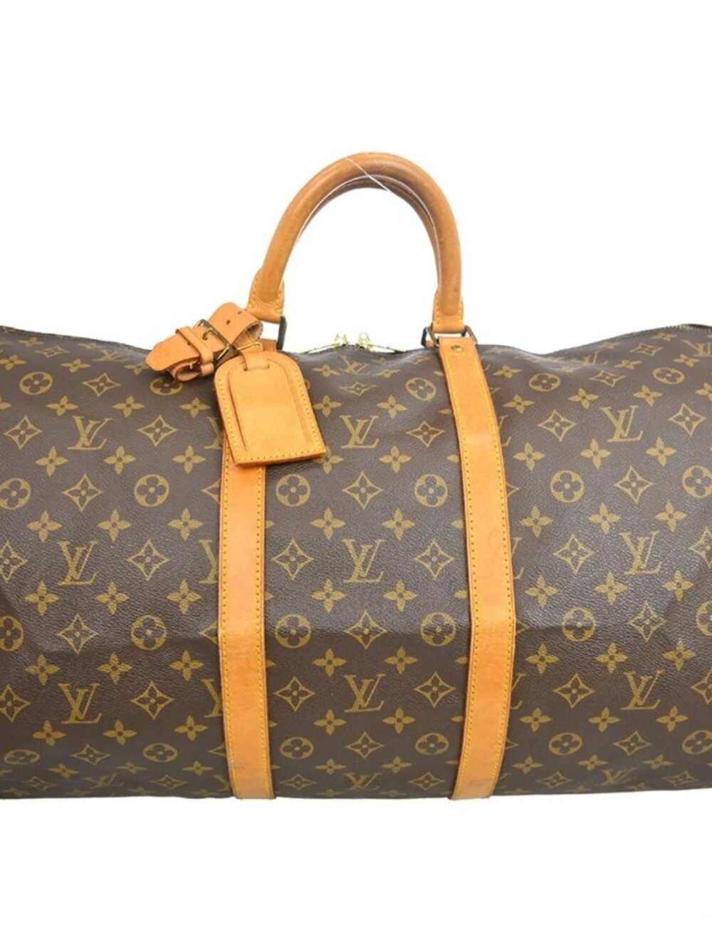 Louis Vuitton Monogram Keepall 55 Travel Handbag